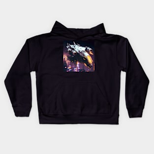 Cyberpunk Fighter Jet Kids Hoodie